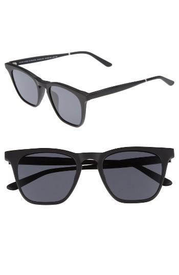 Men's Smoke X Mirrors Rocket 88 50mm Square Sunglasses - Matte Black/ Black