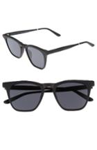 Men's Smoke X Mirrors Rocket 88 50mm Square Sunglasses - Matte Black/ Black