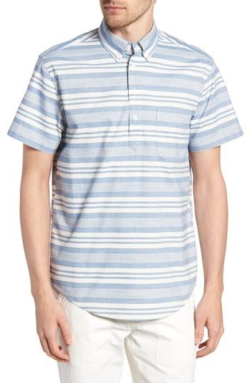 Men's J.crew Stripe Popover Shirt