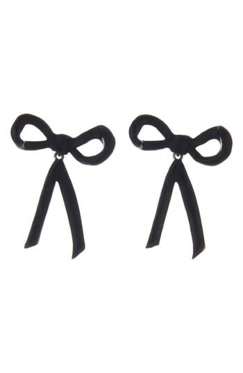 Women's Oscar De La Renta Metal Bow Earrings