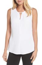 Petite Women's Nic+zoe Easy Keyhole Tank Top, Size P - White