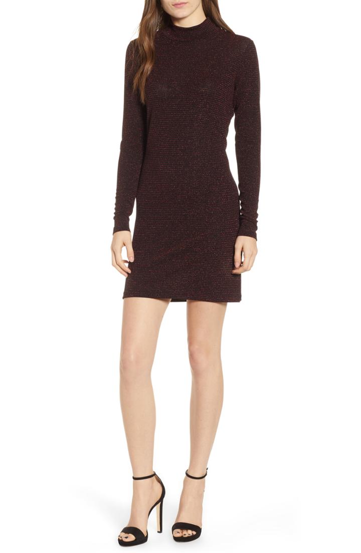 Women's Rebecca Minkoff Phoebe Metallic Body-con Dress - Black