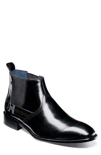 Men's Stacy Adams Joffrey Chelsea Boot M - Black