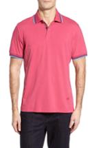 Men's Stone Rose Slim Fit Pima Cotton Polo (m) - Pink