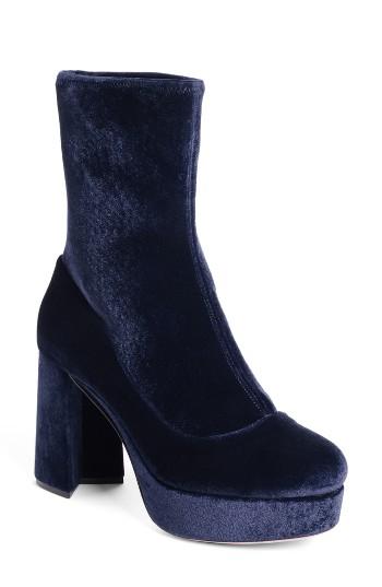 Women's Miu Miu Platform Boot Us / 35eu - Blue
