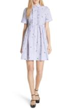 Women's Kate Spade New York Abuzz Poplin Shirtdress, Size - White
