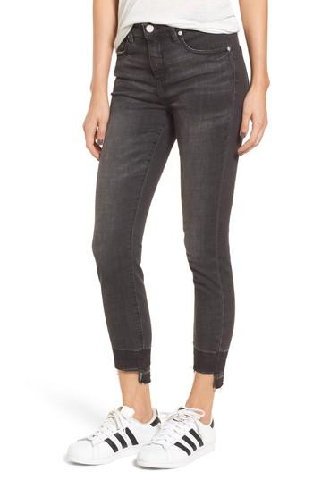 Women's Blanknyc Cry Baby Release Hem Skinny Jeans - Black