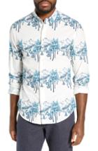 Men's Bonobos Washed Button Down Slim Fit Mountain Print Sport Shirt R - White