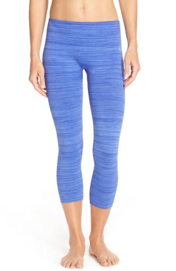 Women's Climawear 'catch A Glimpse' Cutout Crop Leggings - Blue