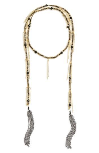 Women's Nakamol Design Chain Fringe Lariat Necklace