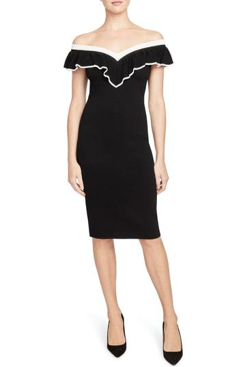 Women's Rachel Roy Collection Ruffle Convertible Sweater Dress - Black