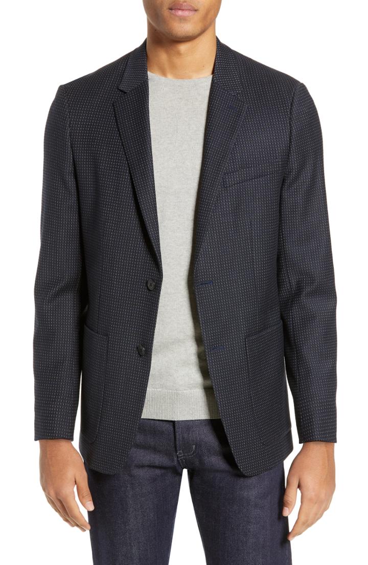 Men's Theory Clinton Yarn Dyed Ponte Sport Coat
