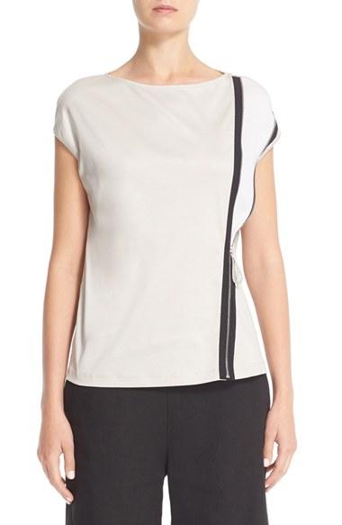 Women's Fabiana Filippi Zipper Detail Jersey Top