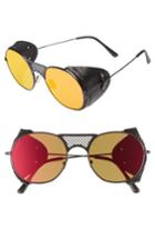 Men's L.g.r. Lawrence 54mm Sunglasses - Black Matte/ Red Mirror