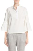 Women's Fabiana Filippi Bell Sleeve Stretch Poplin Blouse