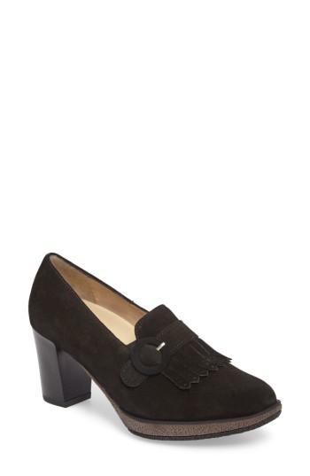Women's Ara Becky Loafer Pump .5 M - Black