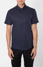 Men's 7 Diamonds 'feel Free' Trim Fit Short Sleeve Stripe Stretch Woven Shirt