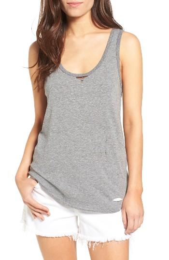 Women's Pam & Gela Racerback Tank, Size - Grey