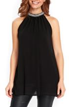 Women's Wallis Sleeveless Tunic Us / 8 Uk - Black