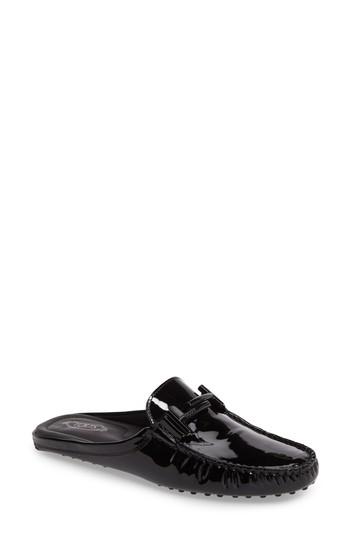 Women's Tod's Gommino Double-t Loafer Mule .5us / 35.5eu - Black
