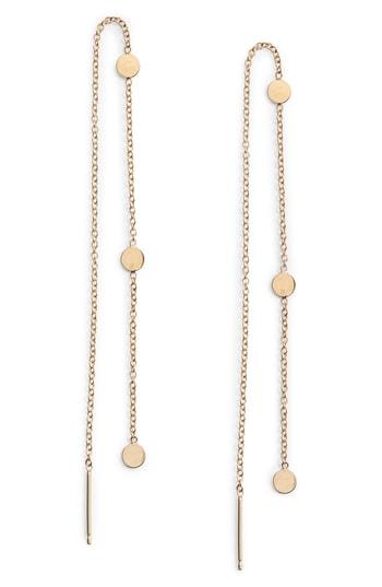 Women's Zoe Chicco Itty Bitty Disc Threader Earrings