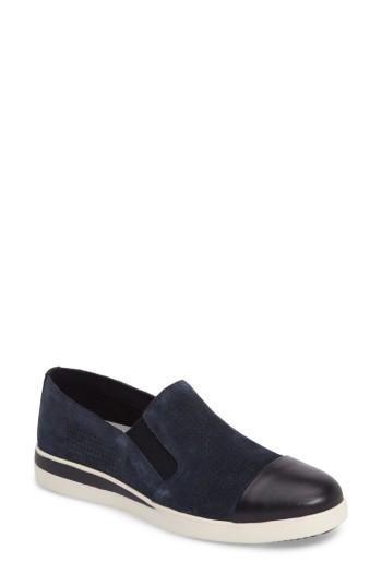 Women's Ed Ellen Degeneres Aviana Cap Toe Slip-on Sneaker M - Blue