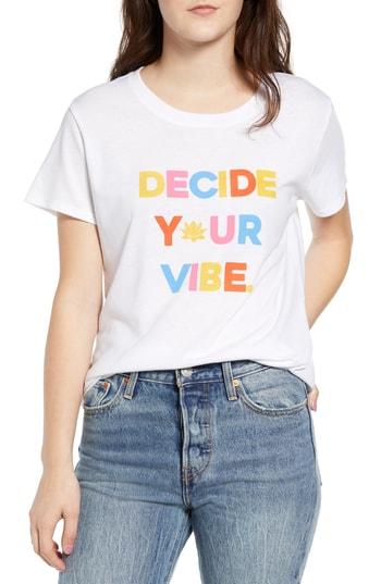 Women's Sub Urban Riot Decide Your Vibe Slouched Tee - White