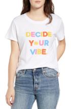 Women's Sub Urban Riot Decide Your Vibe Slouched Tee - White