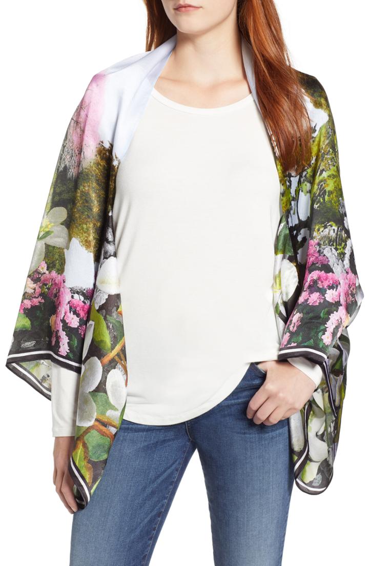 Women's Ted Baker London Windereme Silk Cape Scarf