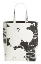 Calvin Klein 205w39nyc X Andy Warhol Foundation Flowers Leather Tote - White