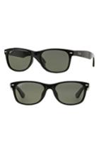 Women's Ray-ban New Wayfarer Classic 58mm Polarized Sunglasses - Black Polar