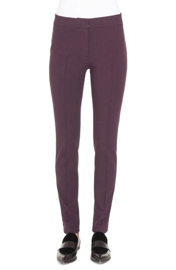 Women's Akris Punto Mara Jersey Pants - Burgundy