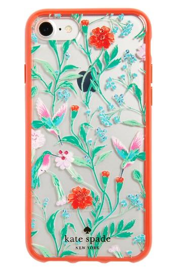 Kate Spade New York Jeweled Jardin Iphone 7 Case - Green