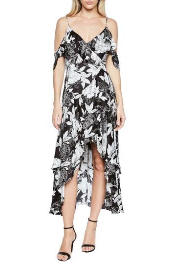 Women's Bardot Frankie Frill Floral Dress - Black