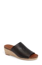 Women's Lucky Brand Jemya Perforated Open Toe Mule M - Black