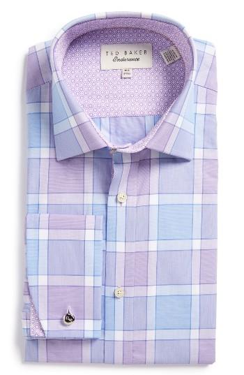 Men's Ted Baker London Needle Trim Fit Check Dress Shirt