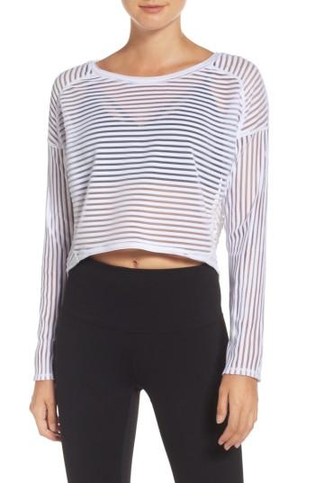 Women's Zella Sheer Love Tee, Size - White