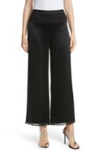 Women's Alexander Wang Lace Trim Draped Satin Pants - Black