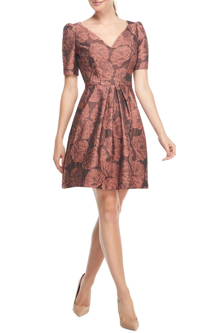 Women's Gal Meets Glam Collection Ingrid Jacquard Fit & Flare Dress