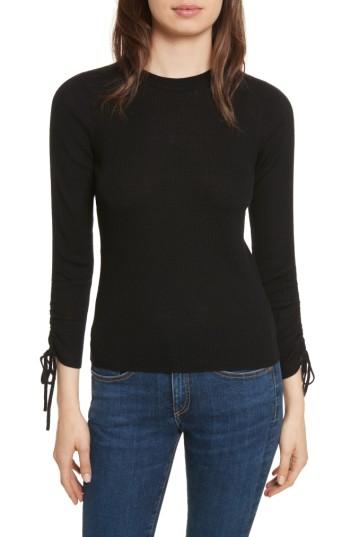 Women's Veronica Beard Owen Drawstring Merino Wool Sweater