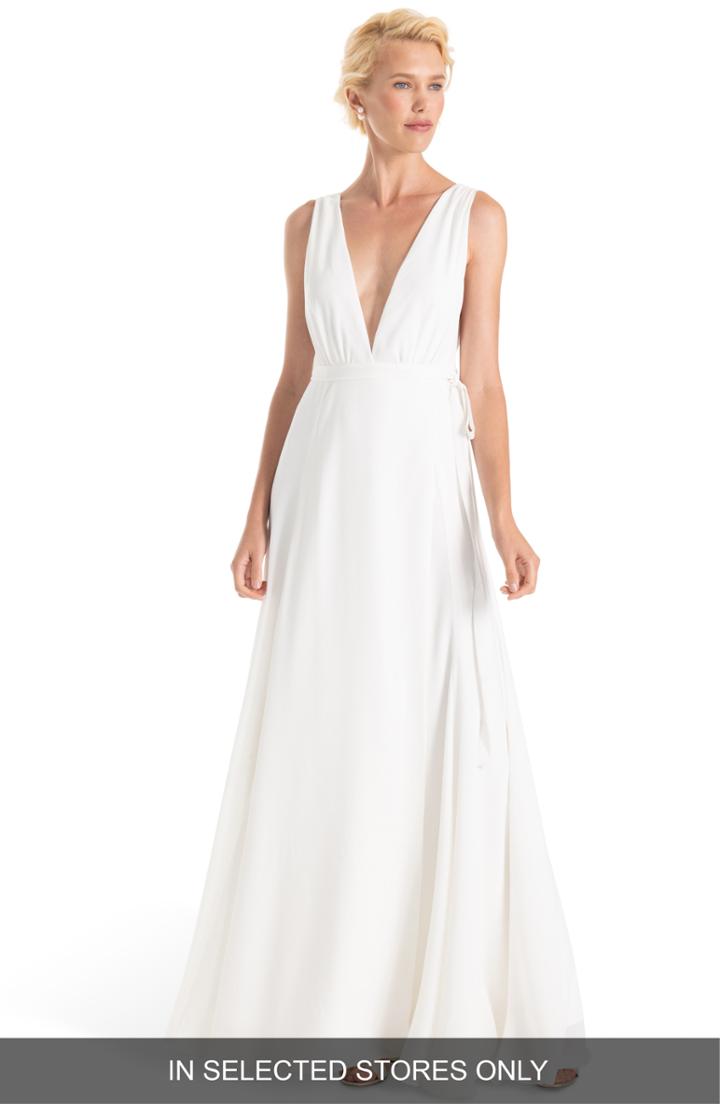 Women's Joanna August Jagger Plunging Wrap Dress