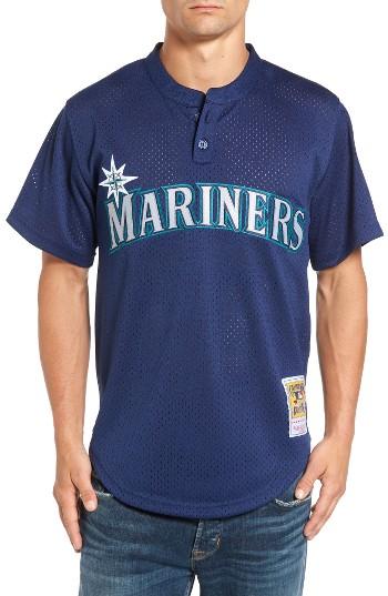 Men's Mitchell & Ness Randy Johnson - Seattle Mariners Authetic Mesh Jersey