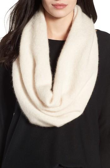 Women's Eileen Fisher Cashmere Blend Cowl Scarf, Size - White