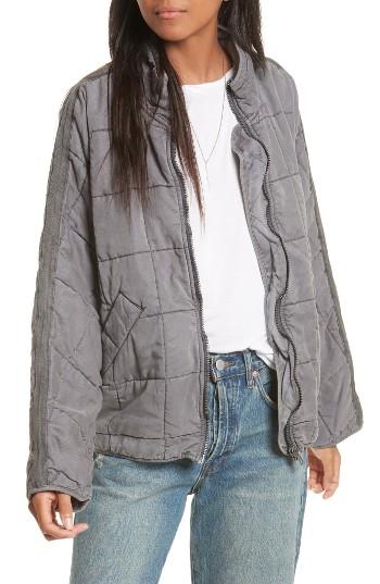 Women's Free People Dolman Quilted Jacket - Black