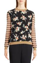 Women's Marni Stripe & Floral Print Sweater