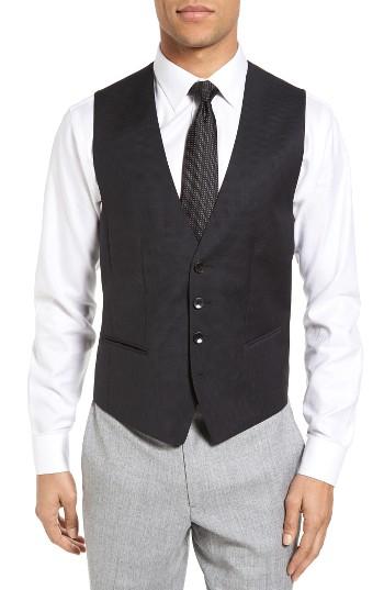 Men's Boss Huge Weste Trim Fit Wool Vest