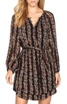 Women's Amuse Society Falling For You Tie Waist Dress - Black