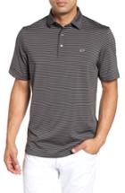 Men's Vineyard Vines Kennedy Stripe Golf Polo - Black