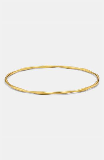 Ippolita 'plain' Matte 18k Gold Bangle Yellow