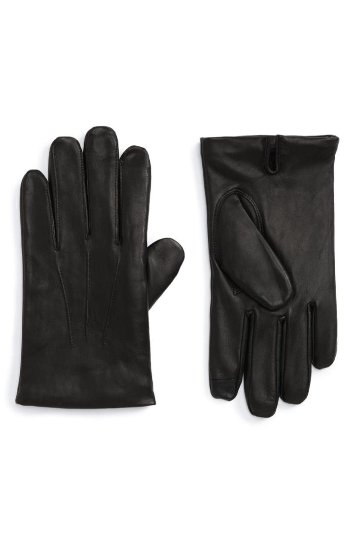 Men's Nordstrom Men's Shop Leather Gloves /x-large - Black